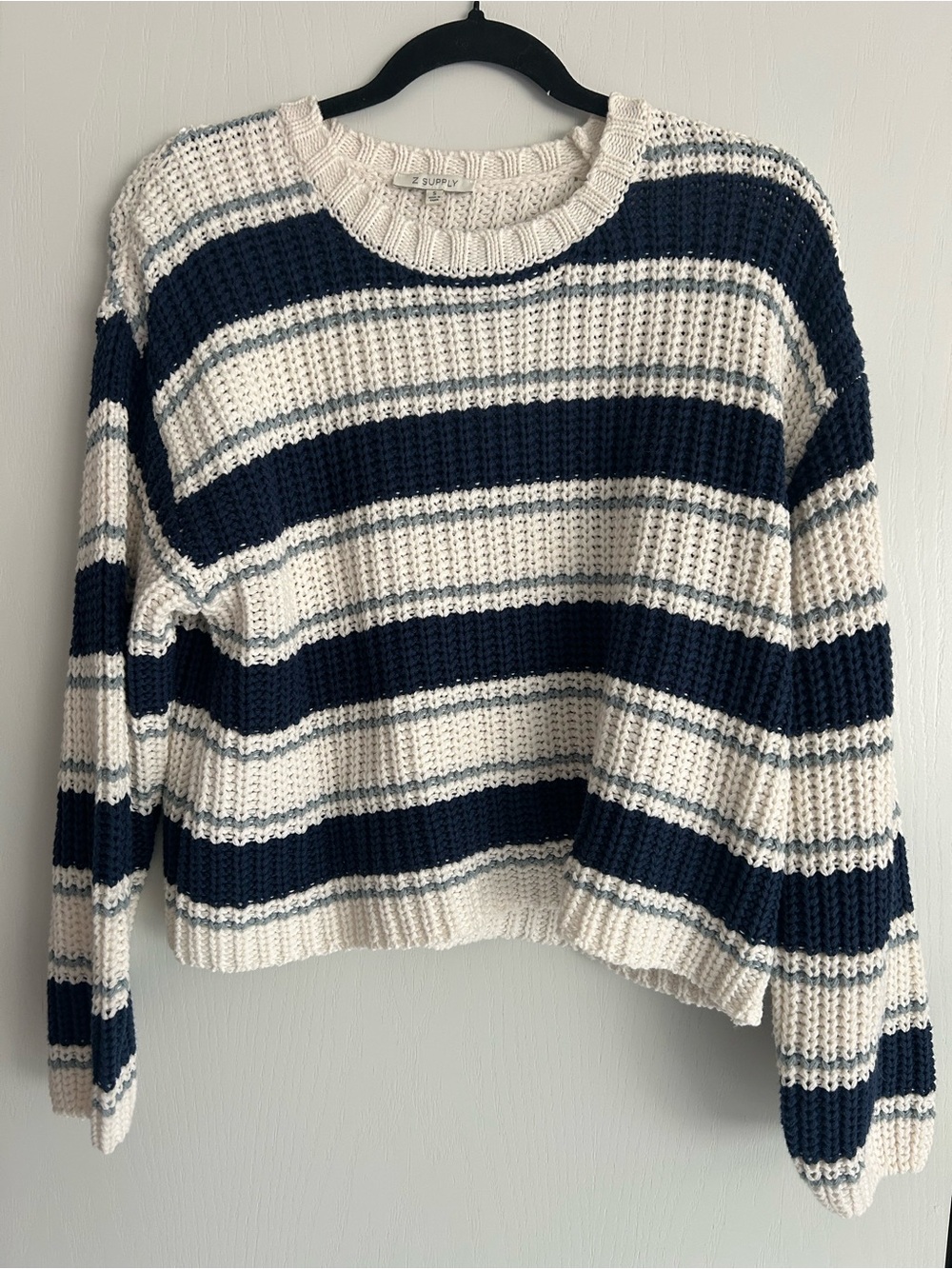 Z Supply Striped Knit Crewneck Sweater (NEVER BEEN WORN)